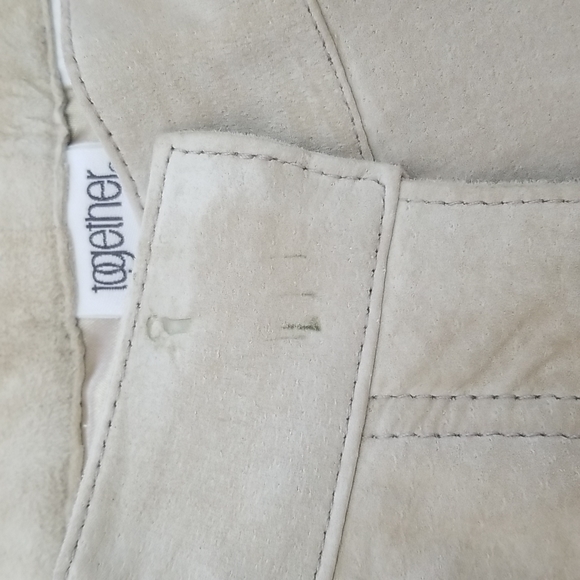 Vintage Suede Leather Pantsuit Set Size 10 - Picture 12 of 14